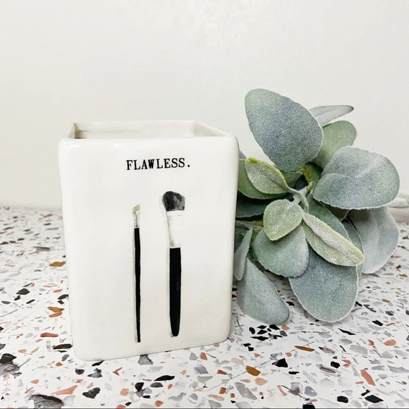 Rae Dunn Other - FLAWLESS Makeup Storage Ceramic Brush Collectible Bathroom Home Decor